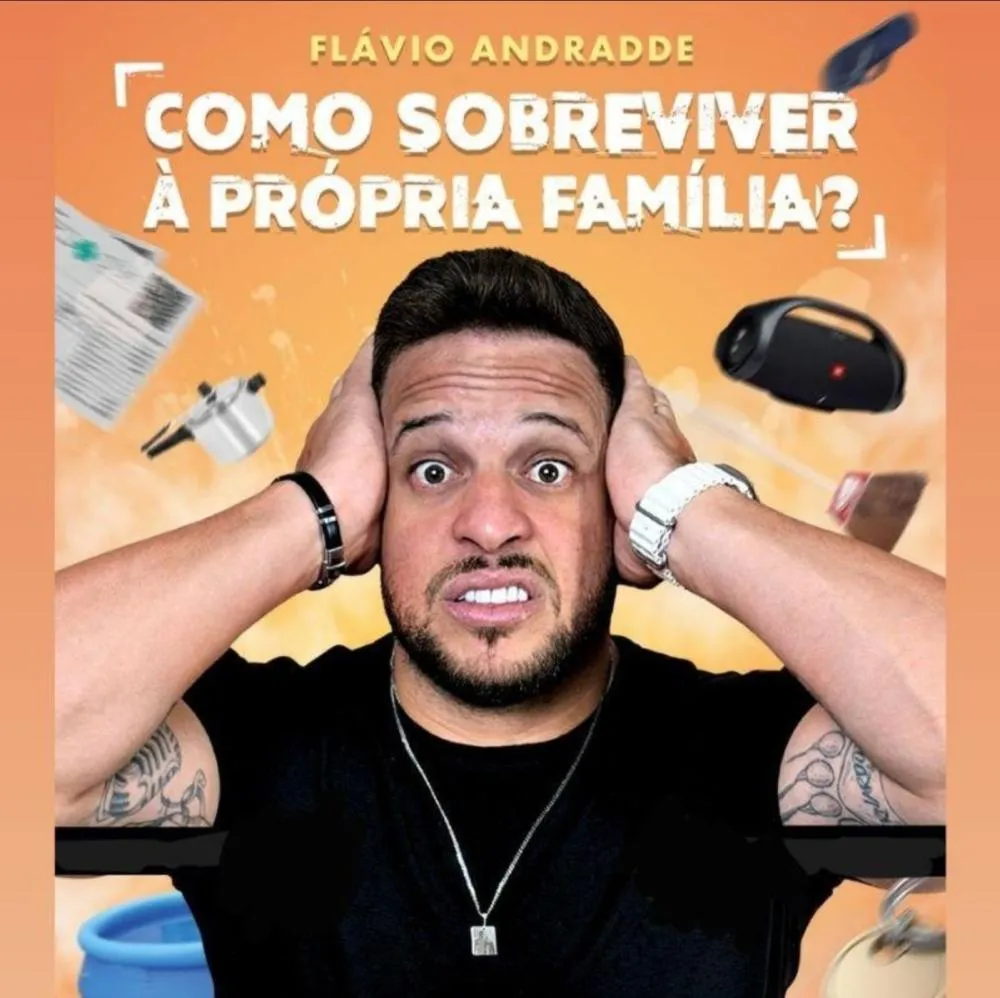 Flávio Andradde leva situações do cotidiano familiar para o palco em João Pessoa